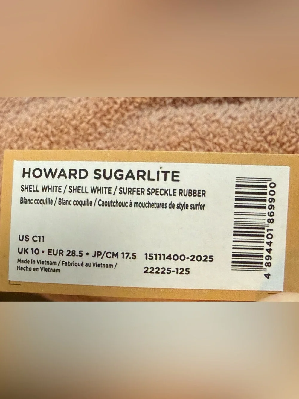 NATIVE HOWARD SUGARLITE WHITE  DECK SHOE NEW KIDS 11